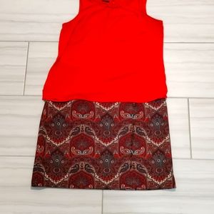 Talbots Paisley Skirt 16